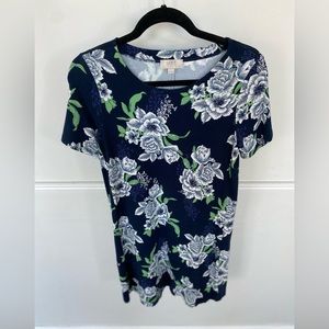 Loft floral pattern shift dress